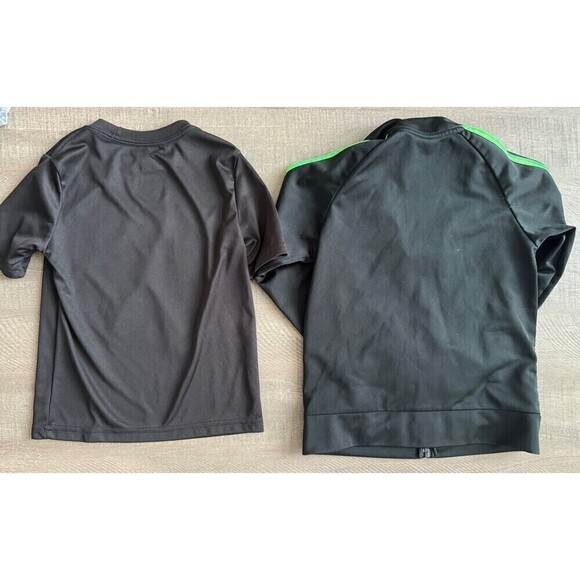 Adidas bundle Boy's 3-Stripes Lightweight Track Jacket+ t-shirt soccer size 5 - Picture 7 of 9